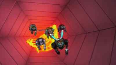 [Hunk] The lava's gaining on us!
We can't outrun it! - Voltron: Legendary Defender