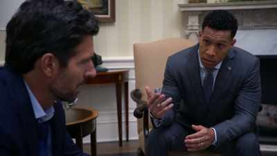 Hunter: Well,
half of her was on the bed - Tyler Perry's The Oval