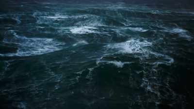 Hurricane force winds
sweep across the open ocean, - Blue Planet II