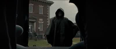 Hurry. Get inside the building. - Glass