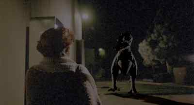 Hurry!
He just squashed a man! - Tammy and the T Rex