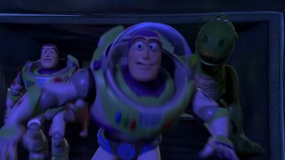 Hurry. I can hear it coming. - Toy Story 2