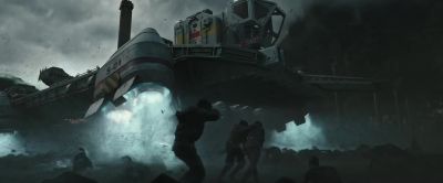 Hurry! I can't hold
this for long. - Alien: Covenant