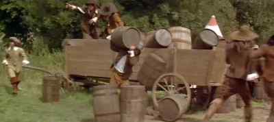 - Hurry!
- lt's headed for the powder wagon! - The Three Musketeers