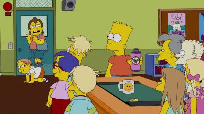Hurry! She’s almost
done flirting - The Simpsons