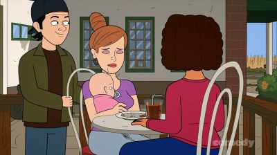 Hurry up, Hank.
I gotta go. - Corner Gas Animated