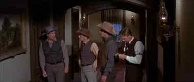 Hurry it up!
He don't answer. - The Shakiest Gun in the West