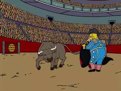 Hurry up and kill it! - The Simpsons