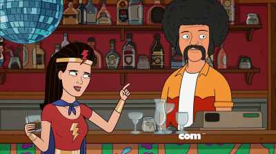 [hushed] Look...
everything we did tonight - Corner Gas Animated