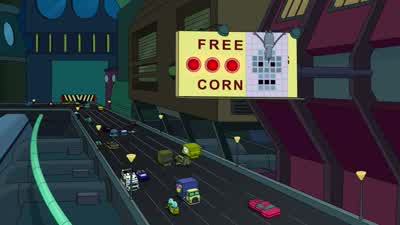 HYPERCHICKEN: Free corn? - Futurama