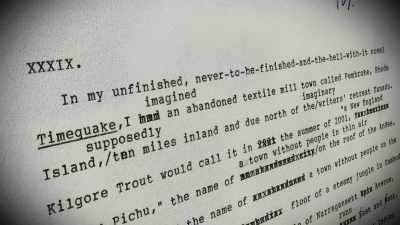 I had a book scheduled
to be published, - Kurt Vonnegut: Unstuck in Time