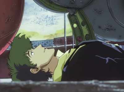 - I had a sweet dream.
- That's heartwarming. - Cowboy Bebop