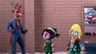 I had a three-way with Prancer
and his girlfriend last night, - Santa Inc.