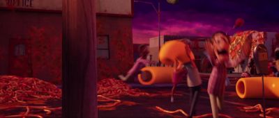 I had a weird dream like this once - Cloudy with a Chance of Meatballs