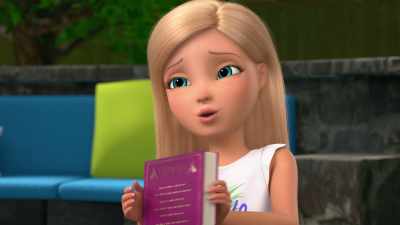 I accidentally on purpose made
her come to life from my book. - Barbie: A Touch of Magic