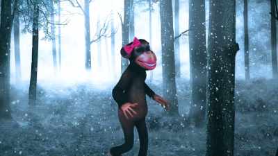 ♪ "I adore you"
wrote the lady cat ♪ - A Frozen Christmas 2