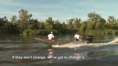     After struggling all day, - Swamp People