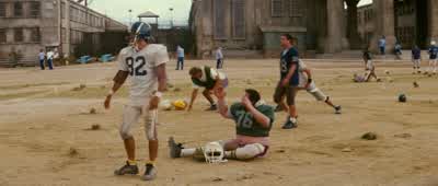 Hey why does he get to be the kicker I was All State manLet's see what you gotThat's why you dumb ass - The Longest Yard