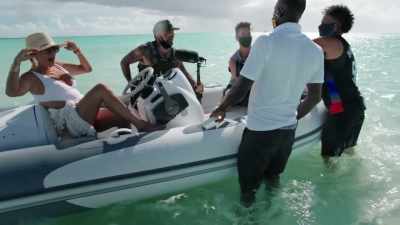 I was allowed to come with
the crew to the water. Yeah! - The Real Housewives Ultimate Girls Trip