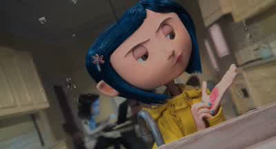 I almost fell down a well yesterday momUh huhI would have diedThat's nice - Coraline