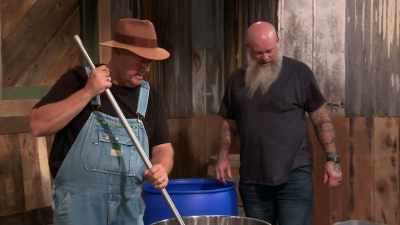 I also added three-quarters
of a gallon - Moonshiners: Master Distiller
