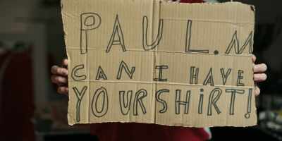 I also writ this sign saying, - Welcome to Wrexham