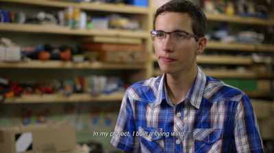 I was always a
little bit interested
in uncommon designs. - Science Fair