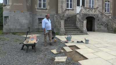 I am doing two
cement to ten sand, - Escape to the Chateau: Make Do & Mend