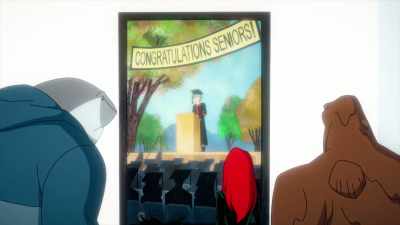 I am honored to be
the valedictorian, - Harley Quinn