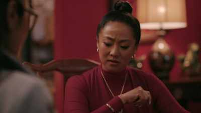 I am just noticing that
beautiful bead bracelet you have there. - American Born Chinese