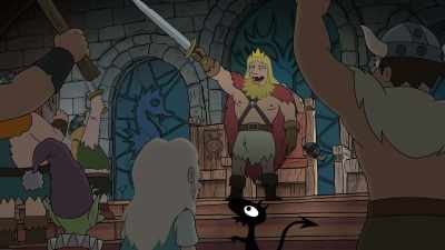 -I am land king now!
-[Vikings cheering] - Disenchantment