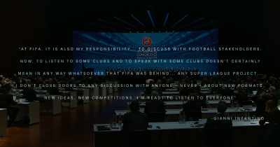 I AM READY TO LISTEN TO EVERYONE." - Super League: The War for Football
