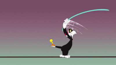 I am right on your tail! - Looney Tunes Cartoons