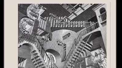 I am smitten by Bach's music. - M. C. Escher: Journey to Infinity
