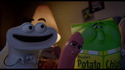 I am Sorbitol Malitol Xylitol MannitolCalcium Carbonate Soy LecithinVegetable Derived Glycerin and TalcBut for expediency's sake you can call meGum - Sausage Party