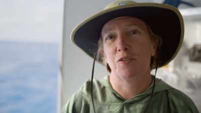 I am taking water and
I'm filtering it for DNA. - Protecting Paradise: The Story of Niue
