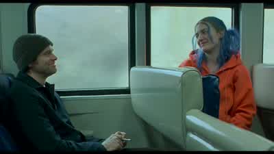I apply my personality in a pasteOh I doubt that very muchWell you don't know me soyou don't know do youSorry I was just I'm trying to be niceYeah I got itMy name's Clementine by the way I'm JoelHi Joel HeyNo jokes about my nameOh no you wouldn't do that - Eternal Sunshine of the Spotless Mind