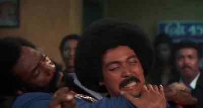 -I asked you a question, chump!
-He ain't here. - Uptown Saturday Night