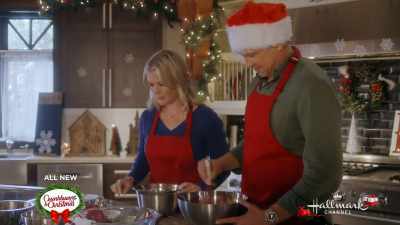 I asked Ginny
if we could use the kitchen, - Good Morning Christmas!