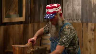 I asked kacey for a little
sample of her mash, - Moonshiners: Master Distiller