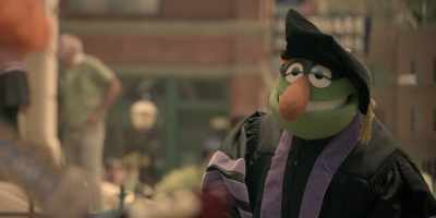I barely recognize you
with the mustache and no glasses. - The Muppets Mayhem