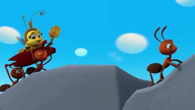 I bee-friended these nice ants, - The Chicken Squad