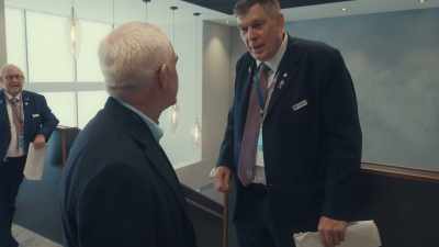 -I beg your pardon?
-Oh, yeah! (LAUGHS) - Mission to Burnley