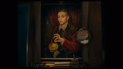 I'll never part with itIt reminded her of me It will remind me of her AlwaysI'll die with this picture above my bedSee the resemblanceOh Oh yesActually we should sell itSooner rather than later in case they try to steal it back - The Grand Budapest Hotel