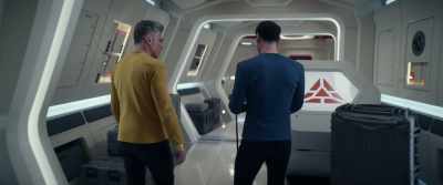 I believe his kidnappers transported him - Star Trek: Strange New Worlds