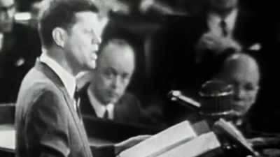 I believe that this nation should commit
itself to achieving the goal - The Real Right Stuff