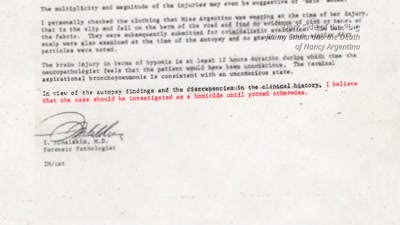 I believe that the case
should be investigated - The Nine Lives of Vince McMahon