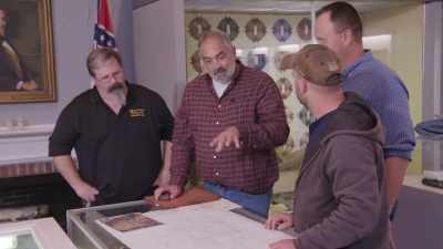 I believe those wagons
were hid up in here. - The Curse of Civil War Gold