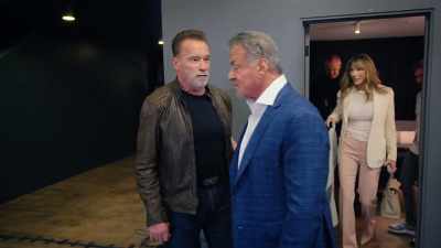 I bet any money Harvey
is not ready for this interview. - Arnold & Sly: Rivals, Friends, Icons