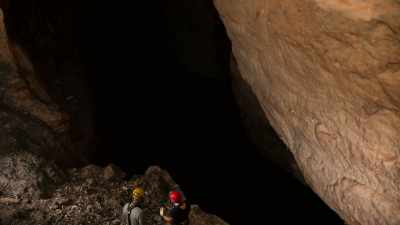 I bet we can get down around here
and maybe enter in over here? - Welcome to Earth